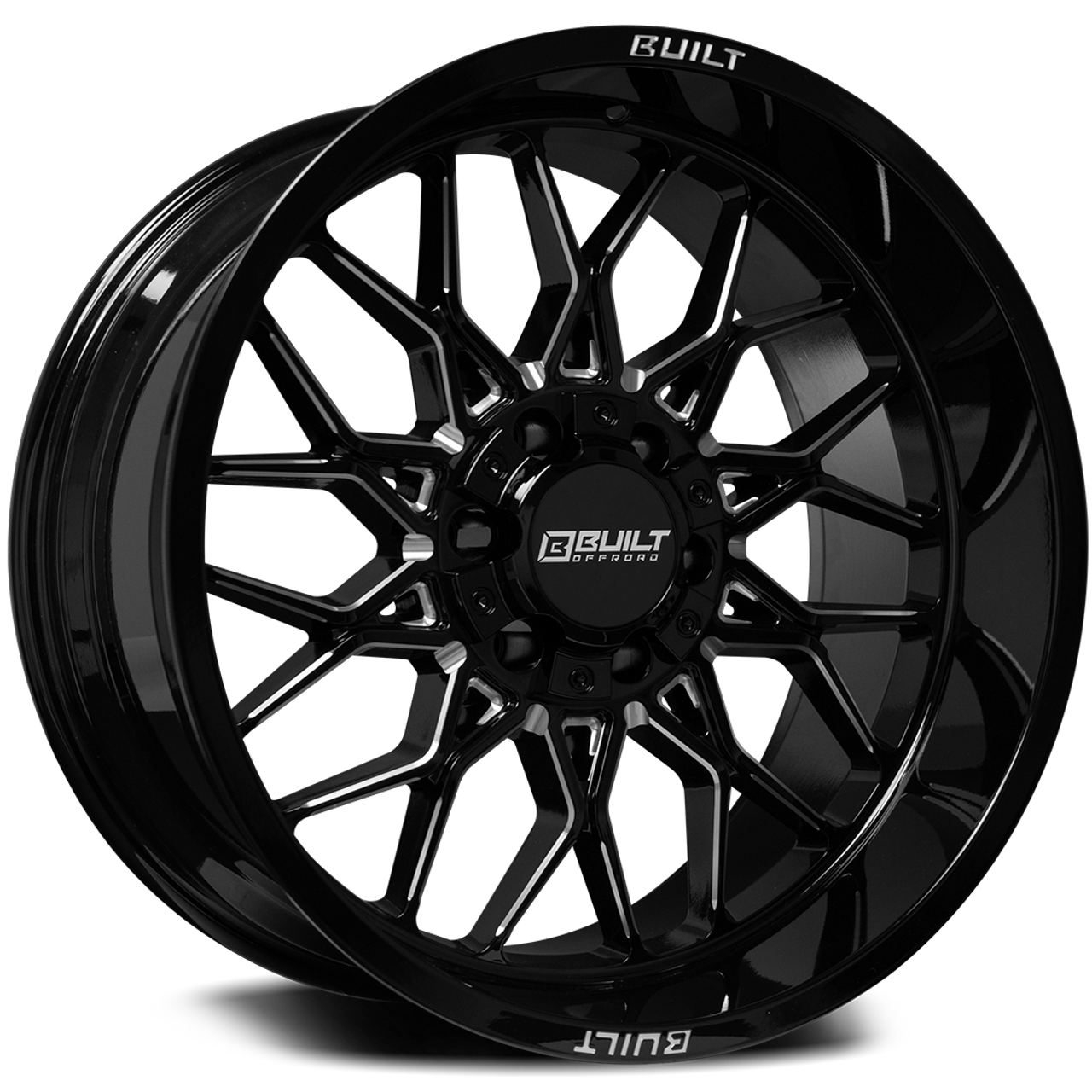 Axe Wheels 20x10 BTO-2 Offroad Aluminum Wheel - 106 Bore - 6x139 BC - -19 Off Set - Gloss Black Double Milled - 201012H-19BT02BM-6139