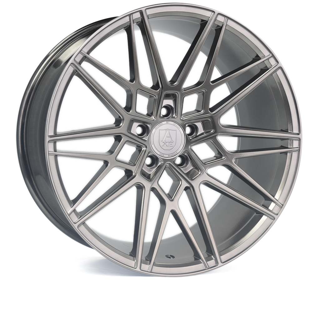 Axe Wheels 20x10.5 CF1 Compression Forged Alloy Wheel - 74.1 Bore - 5x127 BC - 42 Off Set - Carbon - 10520BLNK43CF1CB-127