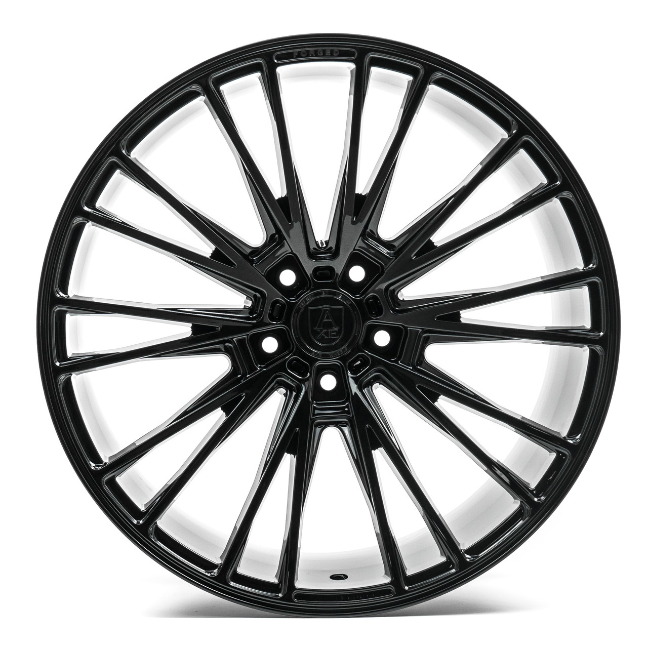 Axe Wheels 21x10.5 CF2 Compression Forged Alloy Wheel - 74.1 Bore - 5x110 BC - 32 Off Set - Gloss Black - 10521BLNK25CF2GB-32-110