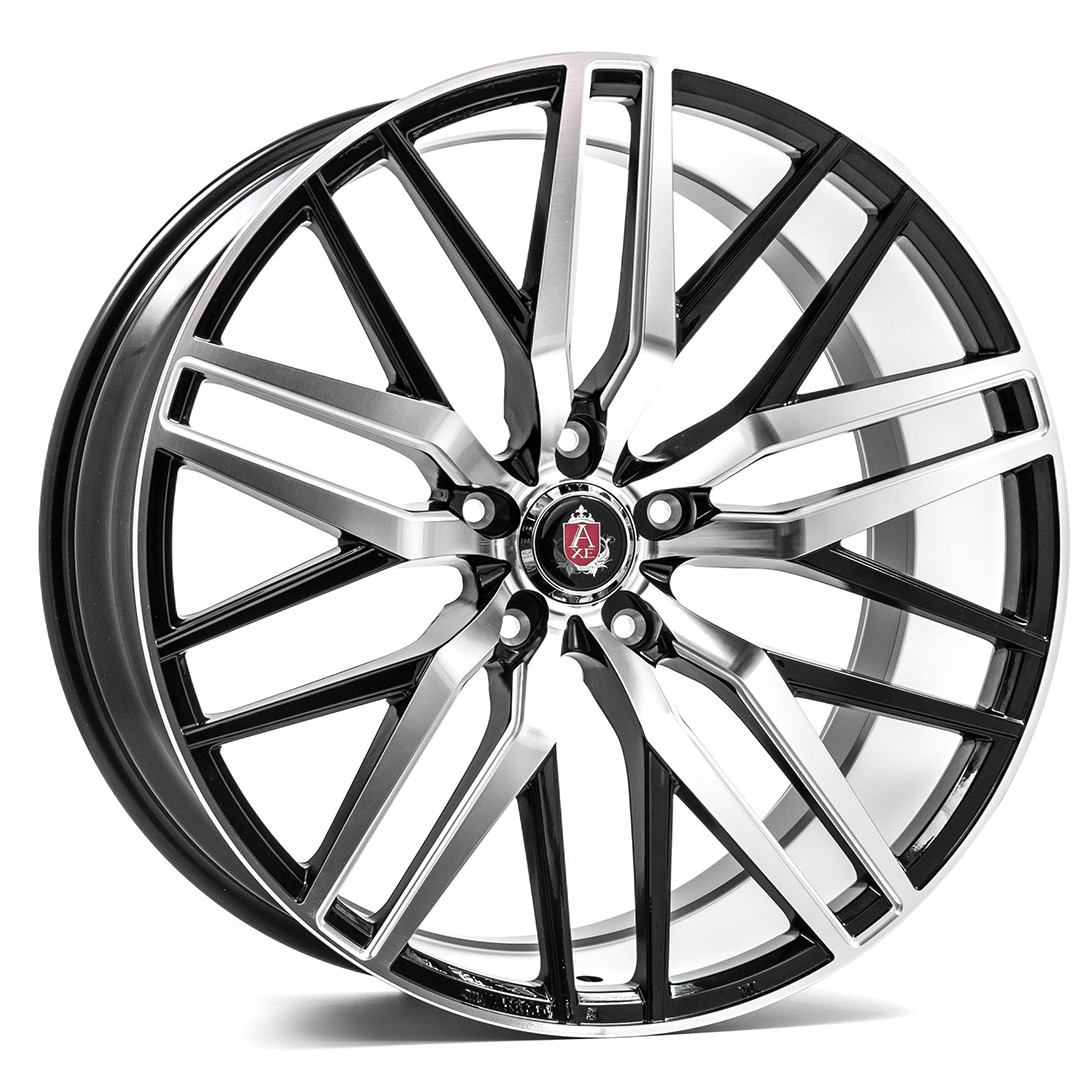 Axe Wheels 20x8.5 EX30 Gravity Cast Aluminum Wheel - 73.1 Bore - 5x114 BC - 40 Off Set - Black Mirror Face Milled Accents - 8520114540EX30BM
