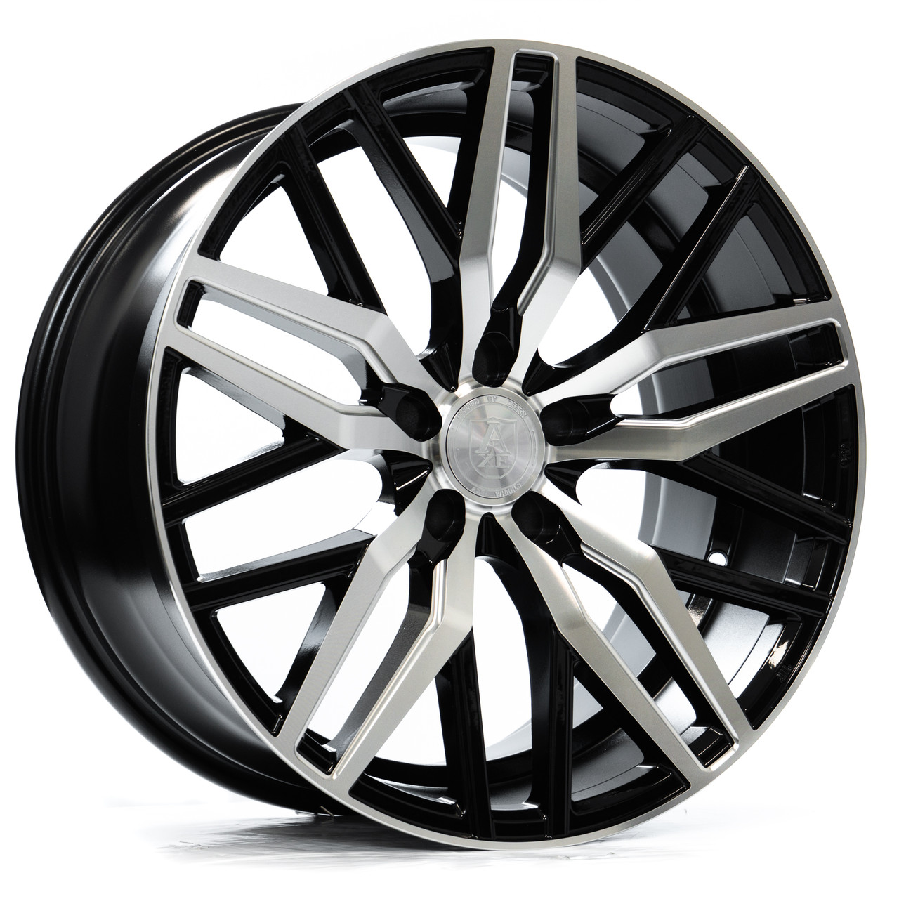 Axe Wheels 20x8.5 EX30 Gravity Cast Aluminum Wheel - 72.6 Bore - 5x110 BC - 40 Off Set - Black Mirror Faced Milled Accents - 8520BLNK40EX30BP-110