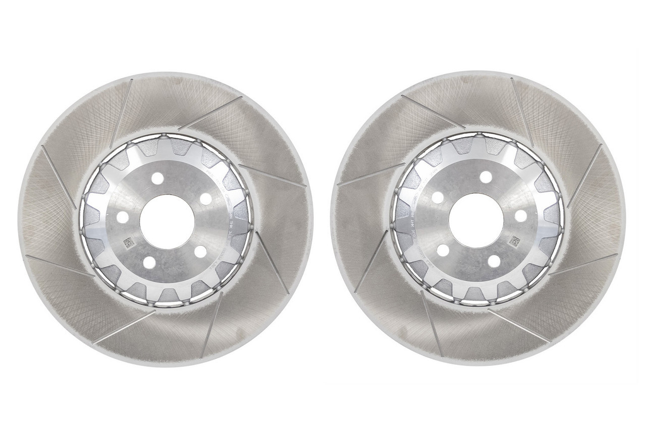 Steeda Two-Piece Slotted Front Rotor Set (2024 - 2025 Mustang GT
