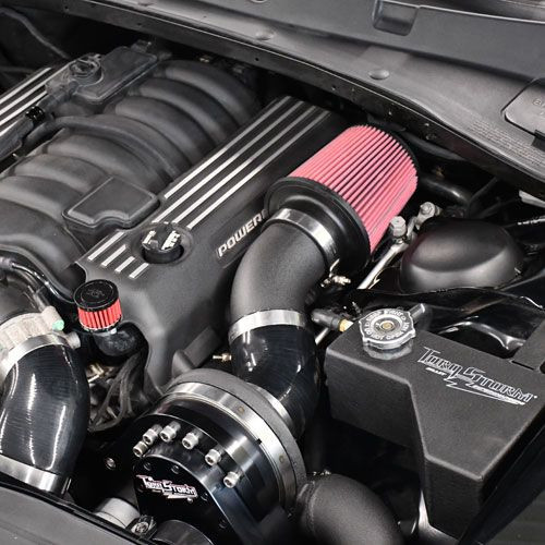 TorqStorm Single Supercharger Tuner Kit Natural Billet (2011 - 2023 Dodge Hemi Car 5.7 / 6.4 w/ Electric Steering) ARP-K-DG-HEMI2