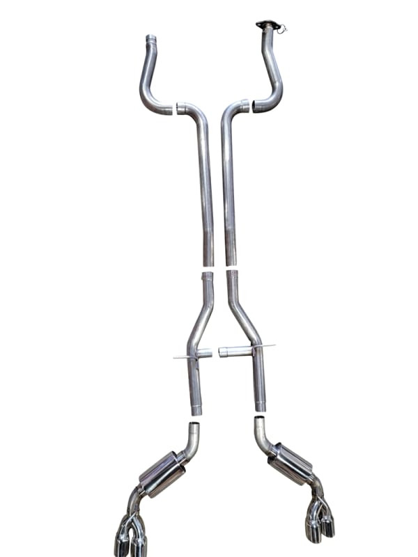 MRT Cat Back Exhaust - Version 2 - Quad Tip (2017 - 2024 Camaro 1LE) 92U845