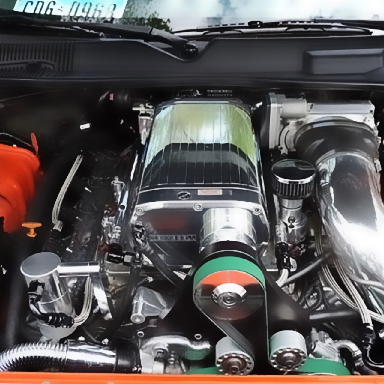 Kenned Bell 3.2LC Mammoth Liquid Cooled 6.5/7.5 PSI Black Kit (2011 - 2014 Challenger SRT8) TS7000-3.2LC