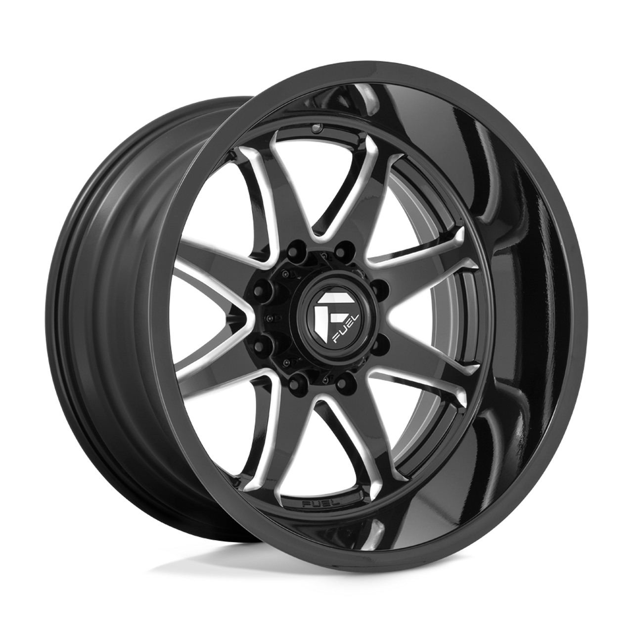 Fuel Off-Road 20X10 Hammer Wheel 8X180 BP -18mm ET 4.79 BS 124.20 Bore  - Gloss Black Milled - D74920001847