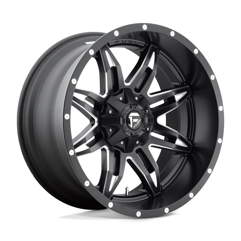 Fuel Off-Road 17x9 Lethal Wheel 5X127/5X139.7 BP -12mm ET 4.53 BS 87.10 Bore  - Matte Black Milled - D56717905745