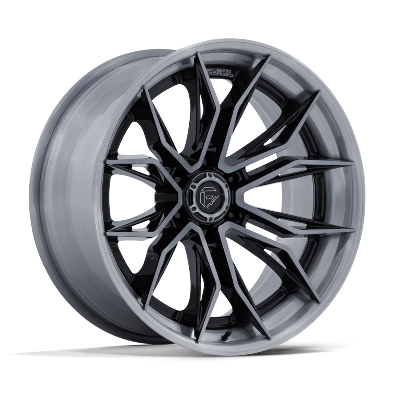 Fuel Off-Road 20x10 Mutiny Wheel 6X139.7 BP -18mm ET 4.79 BS 106.10 Bore - Gloss Black with Brushed Dark Tint - FC404BT20106818N