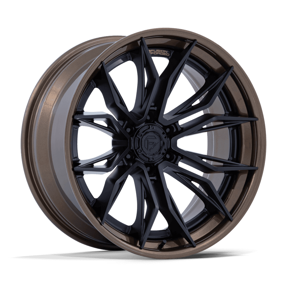 Fuel Off-Road 22x10 Mutiny Wheel 6X139.7 BP -18mm ET 4.79 BS 106.10 Bore - Matte Black with Gloss Bronze Lip - FC404MZ22106818N