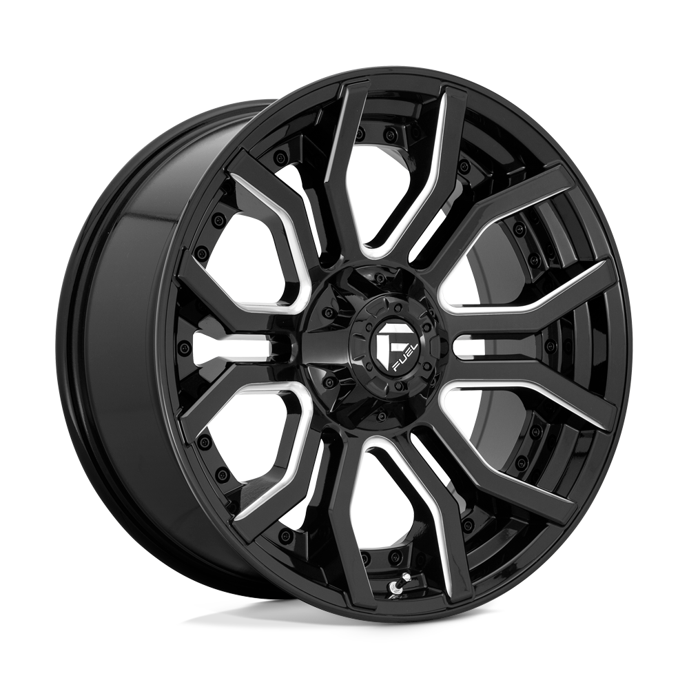 Fuel Off-Road 20x9 Rage Wheel 6X135/6X139.7 BP 01mm ET 5.04 BS 106.10 Bore - Gloss Black Milled - D71120909850