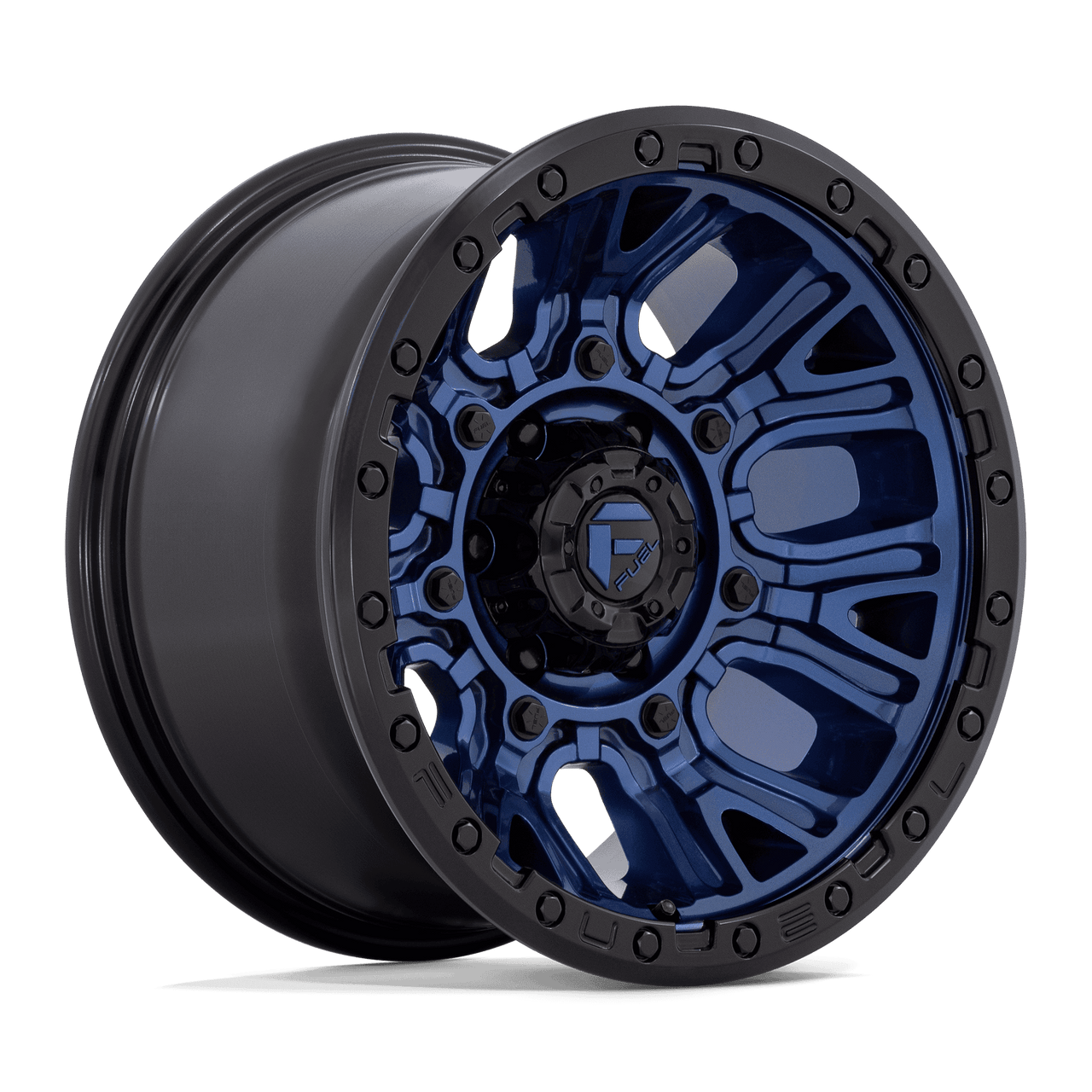 Fuel Off-Road 20x10 Traction Wheel 6X139.7 BP -18mm ET 4.79 BS 106.10 Bore - Matte Blue with Black Ring - D82720008447