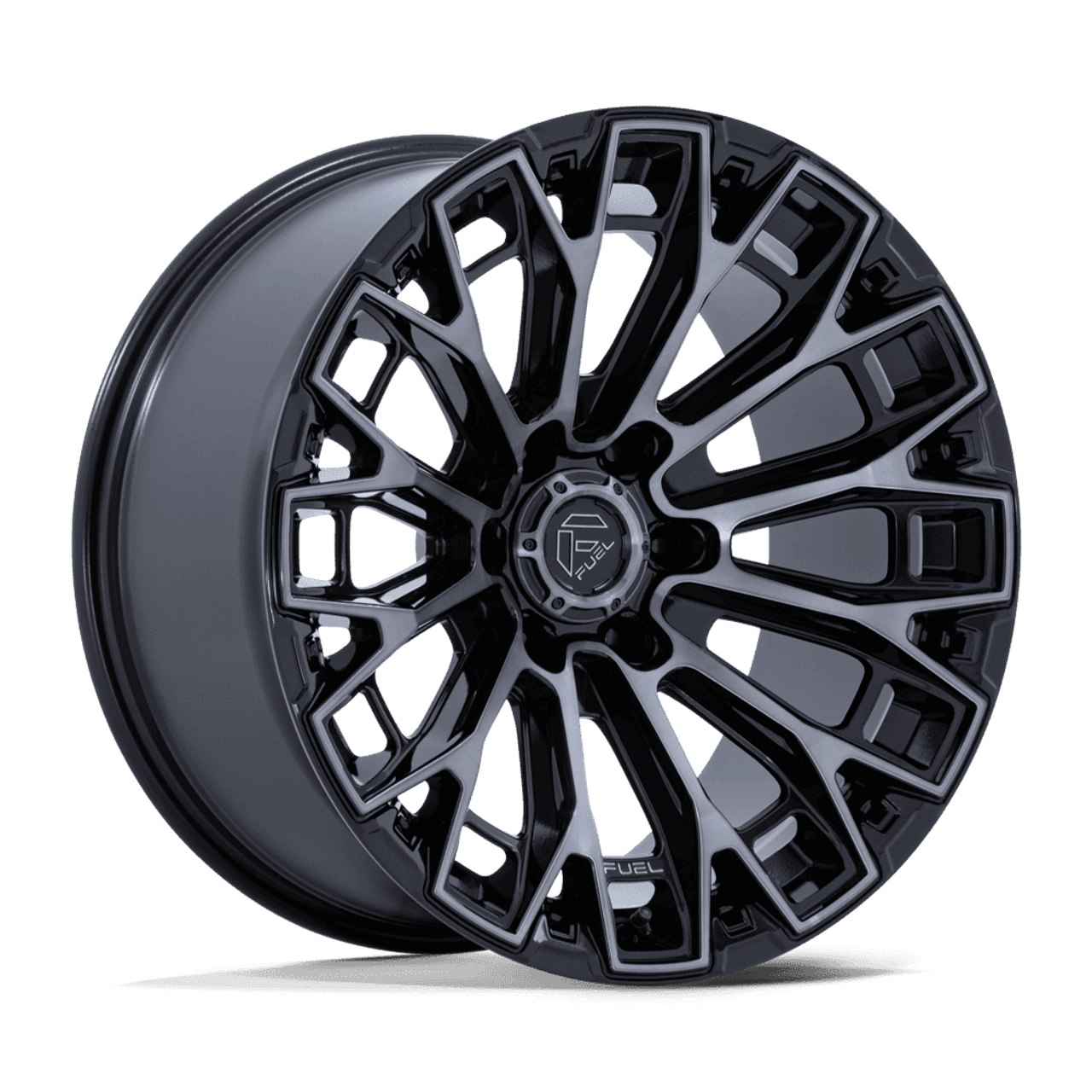 Fuel Off-Road 20x9 Trax Wheel 6X139.7 BP 20mm ET 5.79 BS  106.10 Bore - Gloss Black Machined Face Dark Tinted Clear - FC882BT20906820