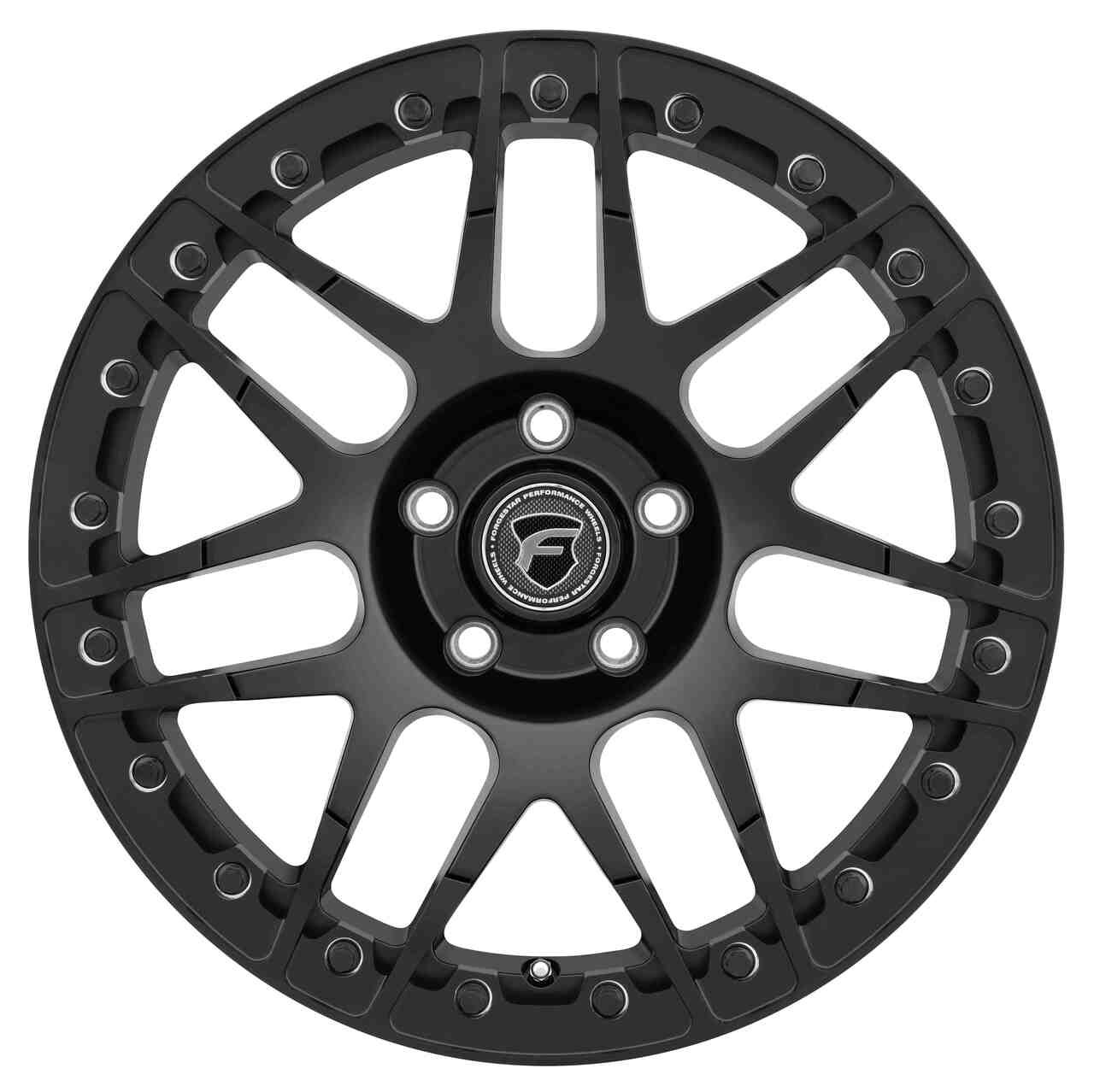 Face view of Forgestar 15x10 F14 Beadlock Drag Wheel | 5x115 | +22 | 2009-2023 Challenger | 2006-2023 Charger | 2015-2023 Hellcat | F282B0071640