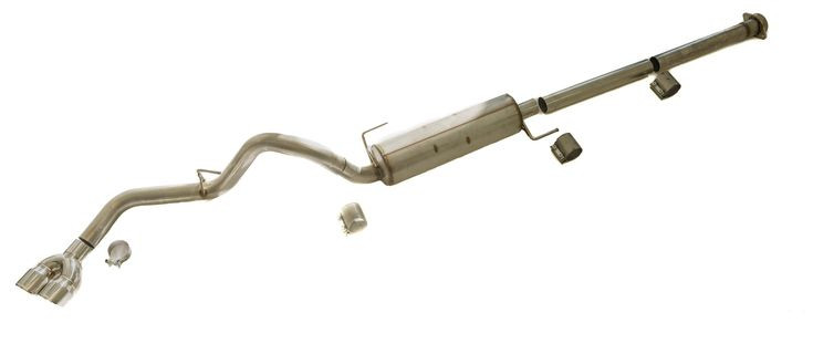 Thermal R&D Catback Exhaust Dual Tip Polished (2021 - 2025 F150 Super Crew 6.5ft Bed) B923-C920-D