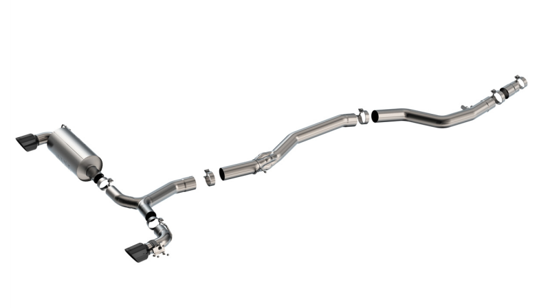 Borla Catback Exhaust System - ATAK - Black Chrome Tips (2020 - 2026 GR Supra) 140826BC