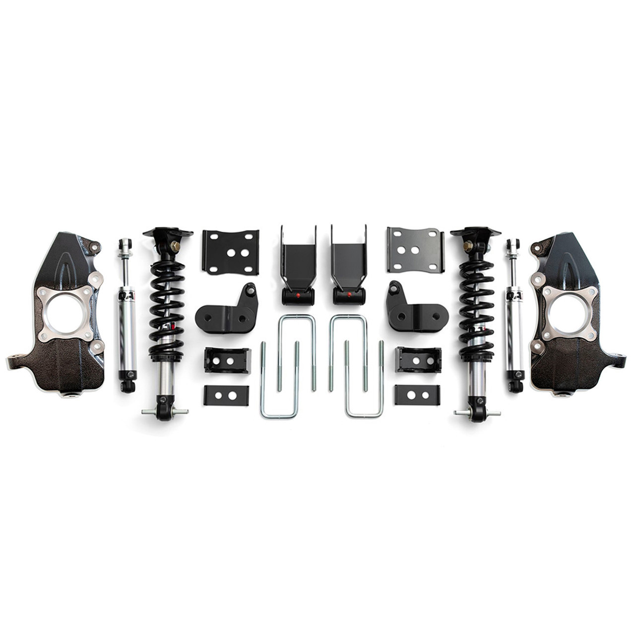 QA1 3/5 Lowering Kit Double Adjustable w/ Spindles (2021 - 2025 F150 4WD) LK12-FF04