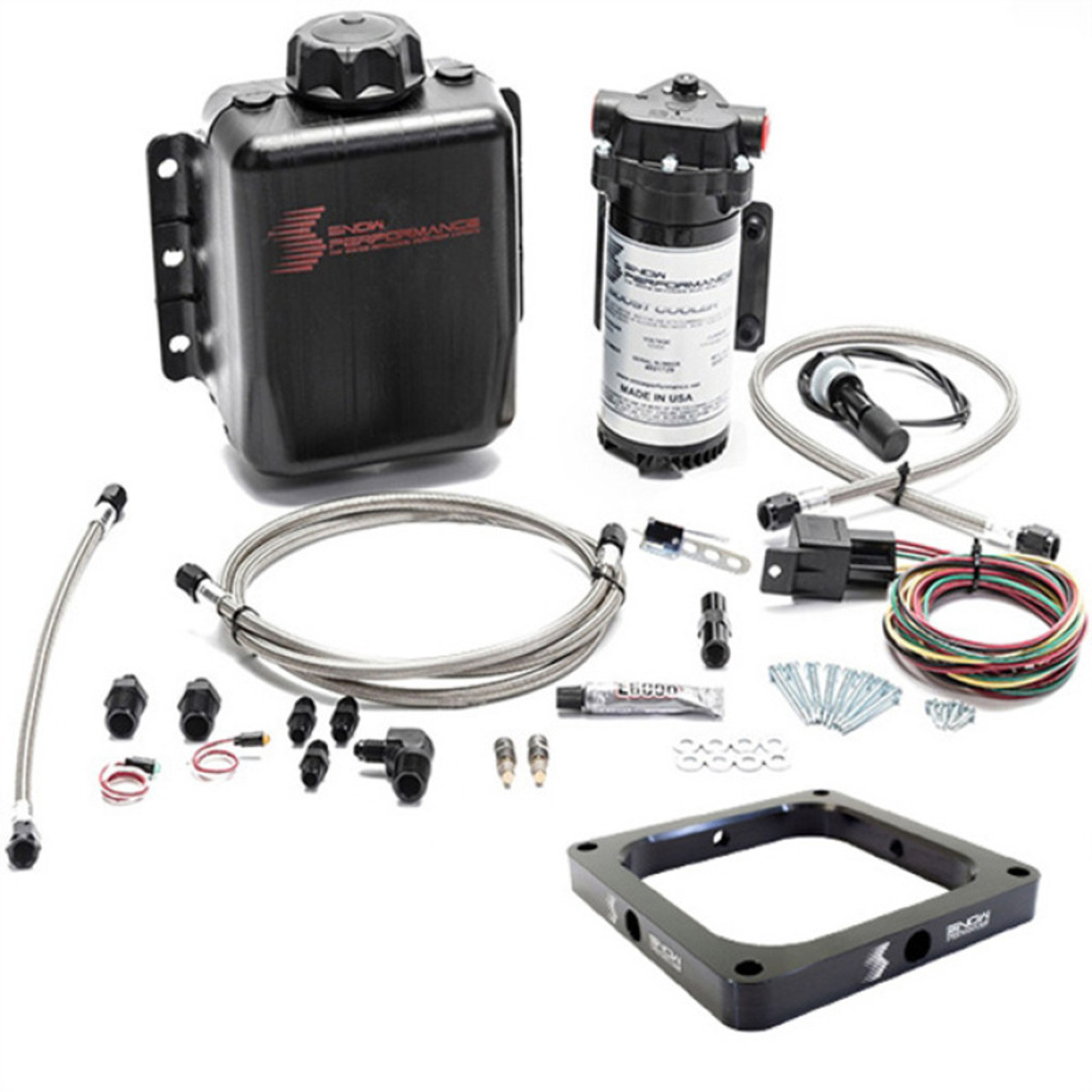 Snow Stage 1 Boost Cooler w/ Tank Nylon Line (Naturally Aspirated 4500 Flange) SNO-15035