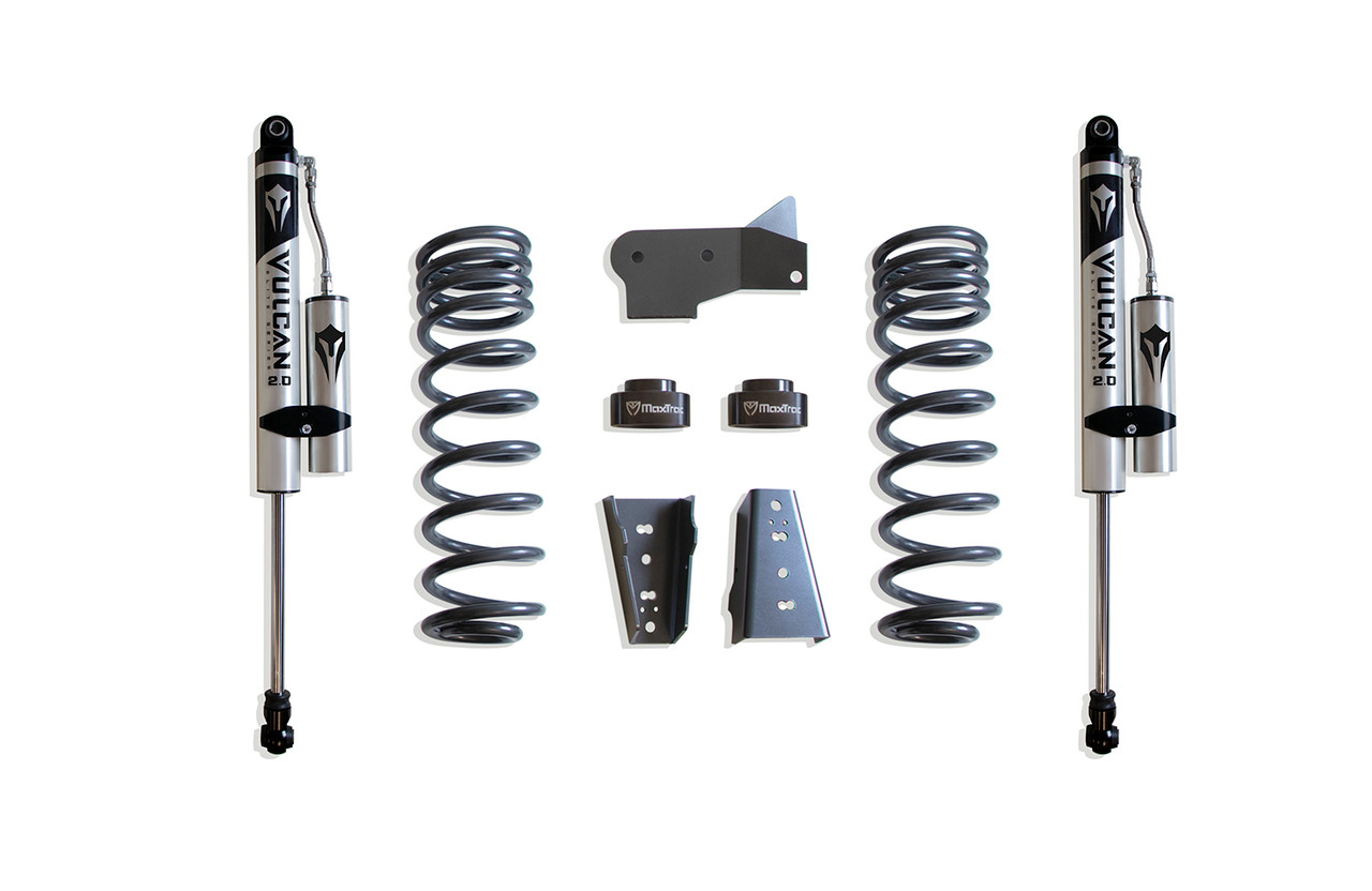 Maxtrac 4.5" Rear Lift Box Kit w/ Vulcan Reservoir Shocks (2009 - 2024 Dodge Ram 1500 5-Lug 2WD) - 902445VR