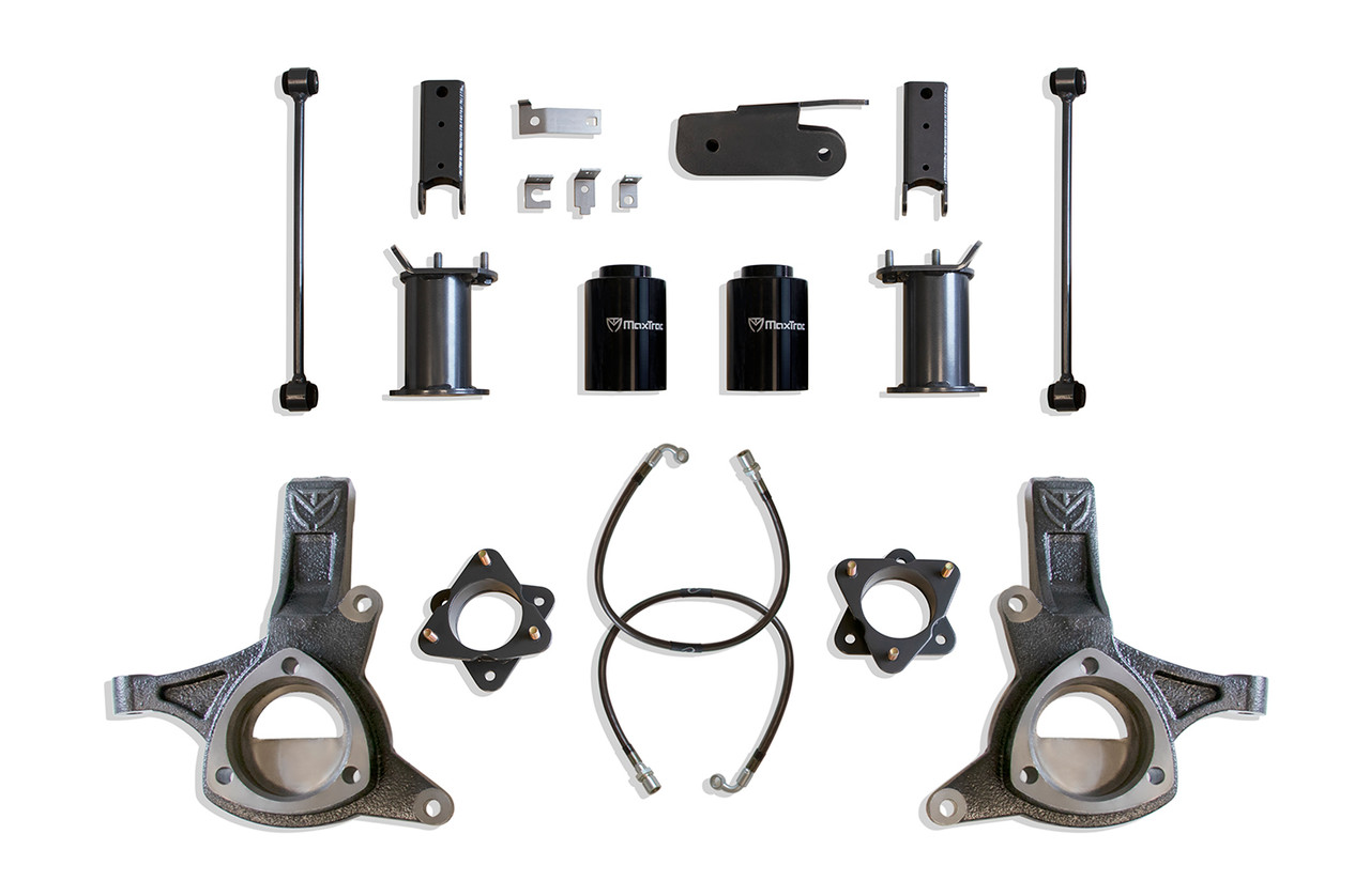 Maxtrac 7" Lift Kit Spindles/Strut Spacers (2015 - 2025 GM SUV 2WD) - K881675