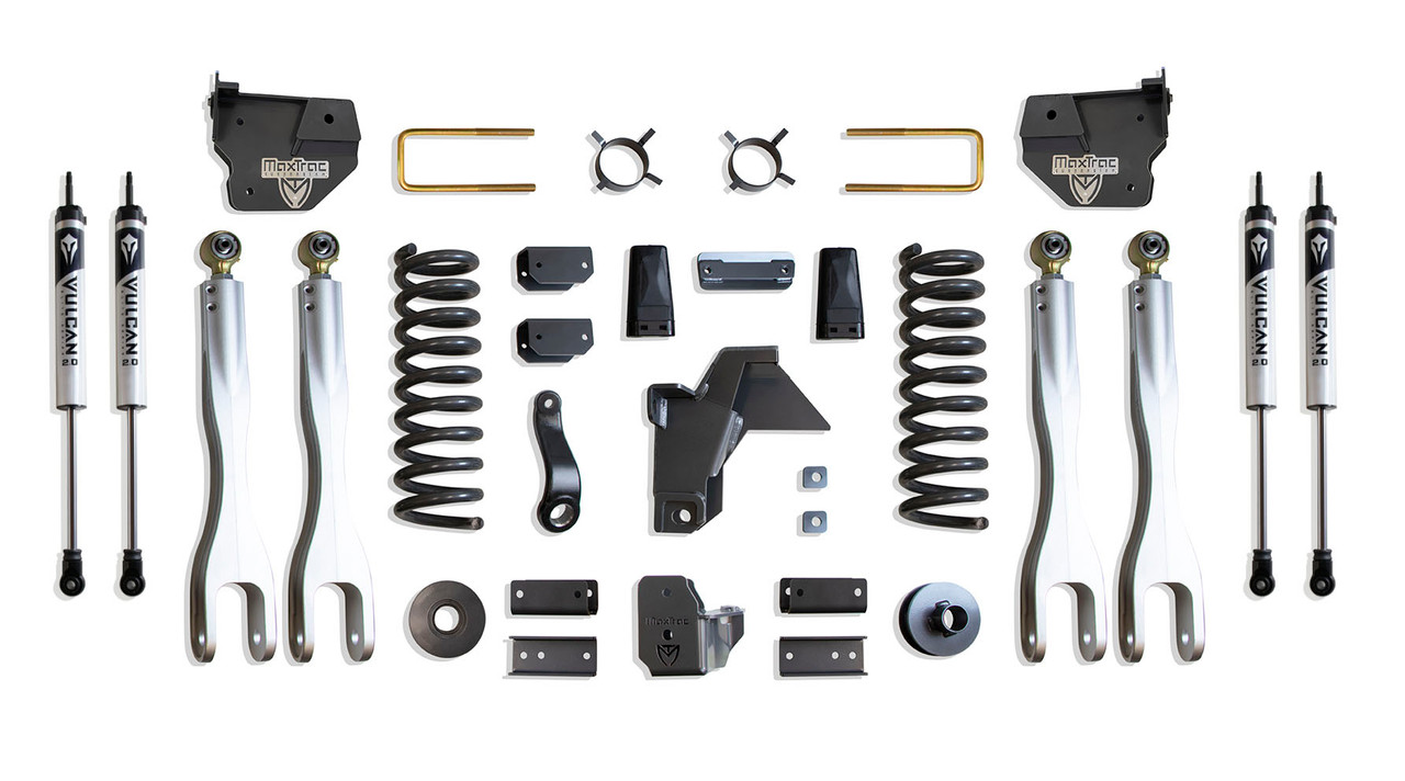 Maxtrac 6" Lift Kit Vulcan Shocks w/4-Links (2019 - 2024 Dodge Ram 2500 4WD Diesel) - K947463VL