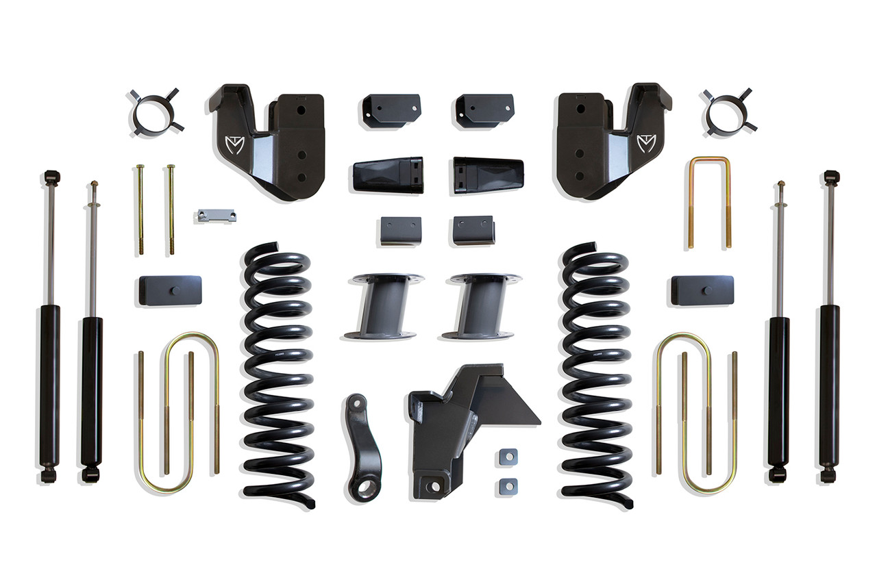 Maxtrac 8" Lift Kit Max Trac Shocks - Factory Rear Air Ride (2019 - 2024 Dodge Ram 3500 4WD Diesel) - K947585A
