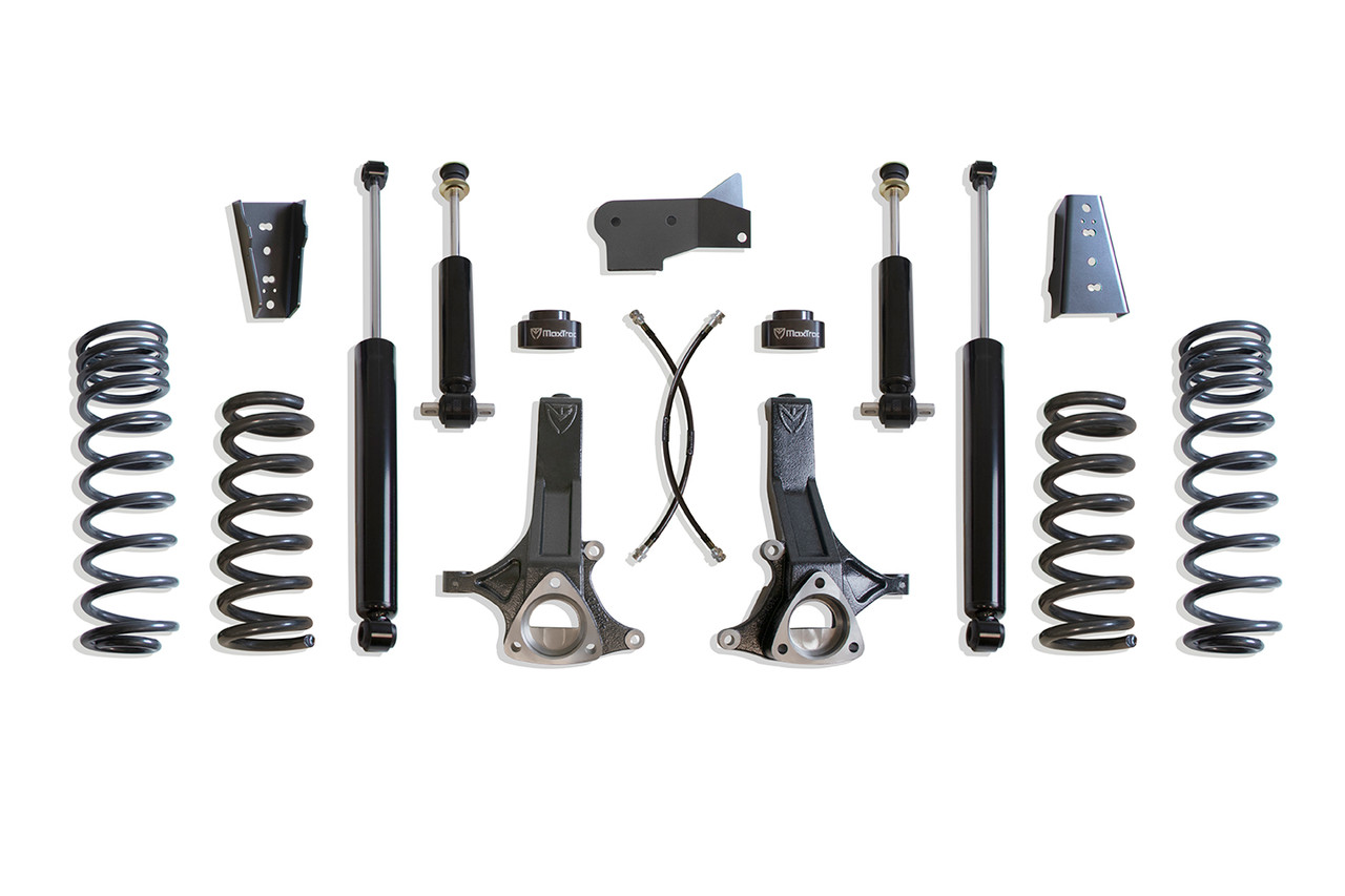Maxtrac 7" Lift Kit Max Trac Shocks, 4.7L (2009 - 2024 Dodge Ram 1500 5-Lug 2WD) - K882470