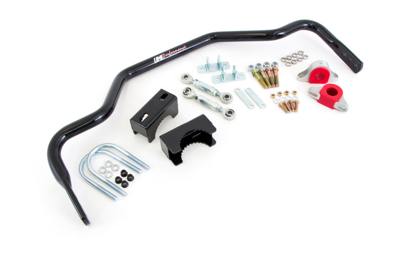 UMI Performance Tubular Rear Drag Sway Bar - Chassis Mounted - Bolt-on - 3" Axle Diameter - Black (1978 - 1988 G-Body) - 3045-300-B
