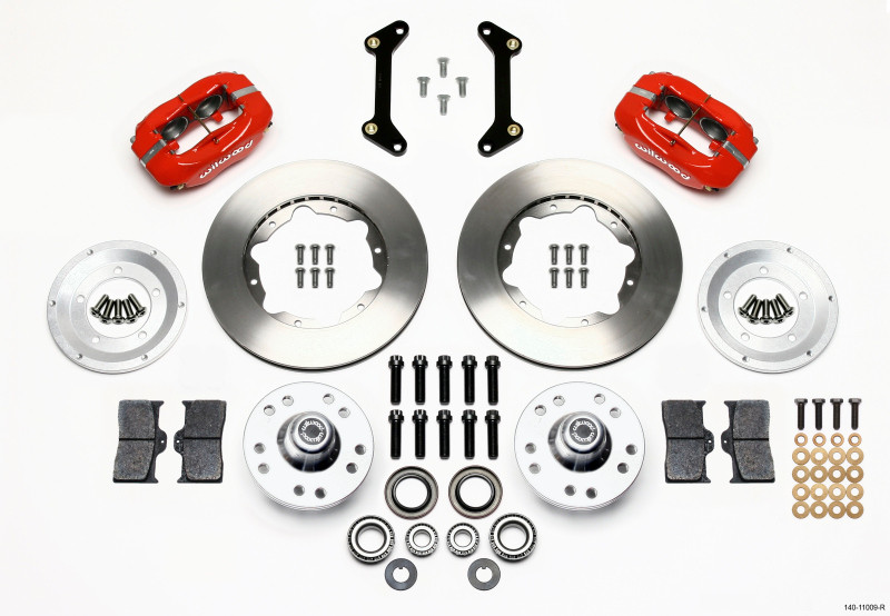 Wilwood Forged Dynalite Pro Series Front Brake Kit - Red (1979 - 1987 G Body) - 140-11009-R