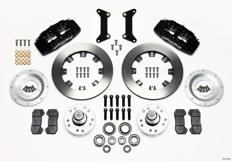 Wilwood Dynapro 6 Big Brake Front Hub Kit - Black (1979 - 1987 G Body) - 140-12837