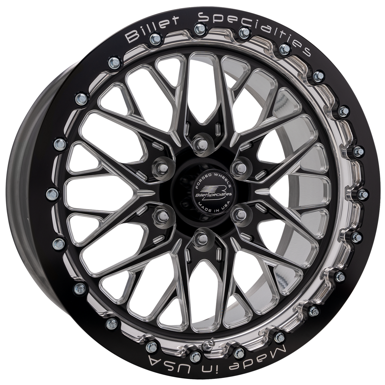 Billet Specialties 17x8 Redline LT Single Bead Lock 6 Lug Truck Wheel Black BRSB76780