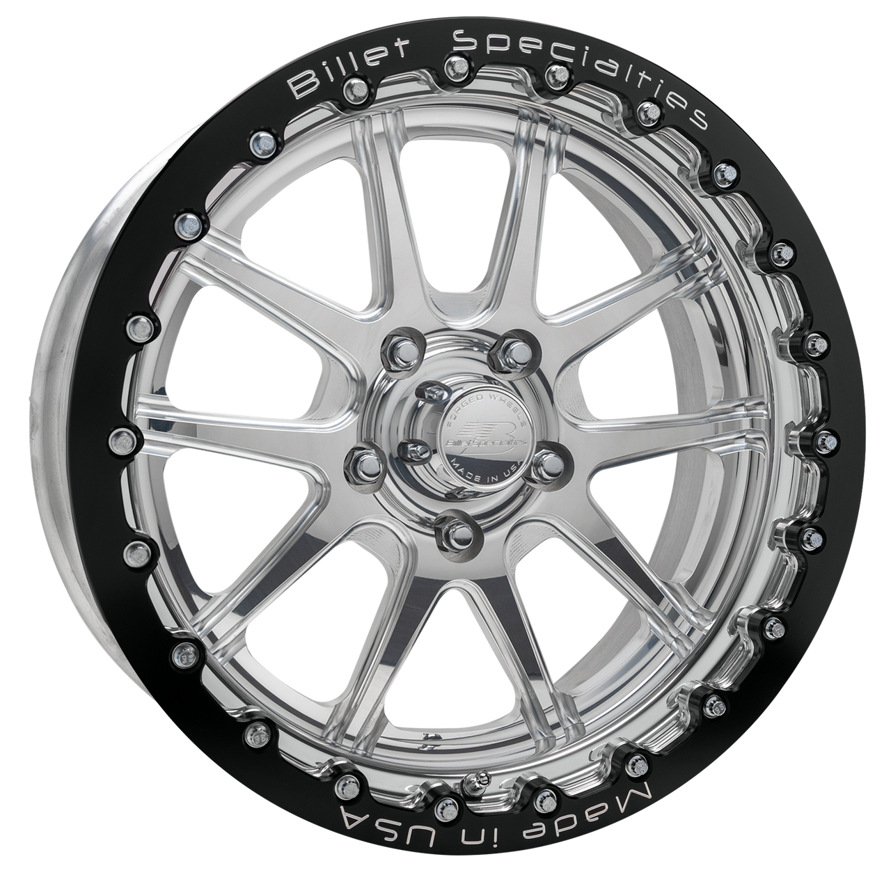 Billet Specialties 17x9.5 Dynamic LT Single Bead Lock Truck Wheel Polished AMC83SB795