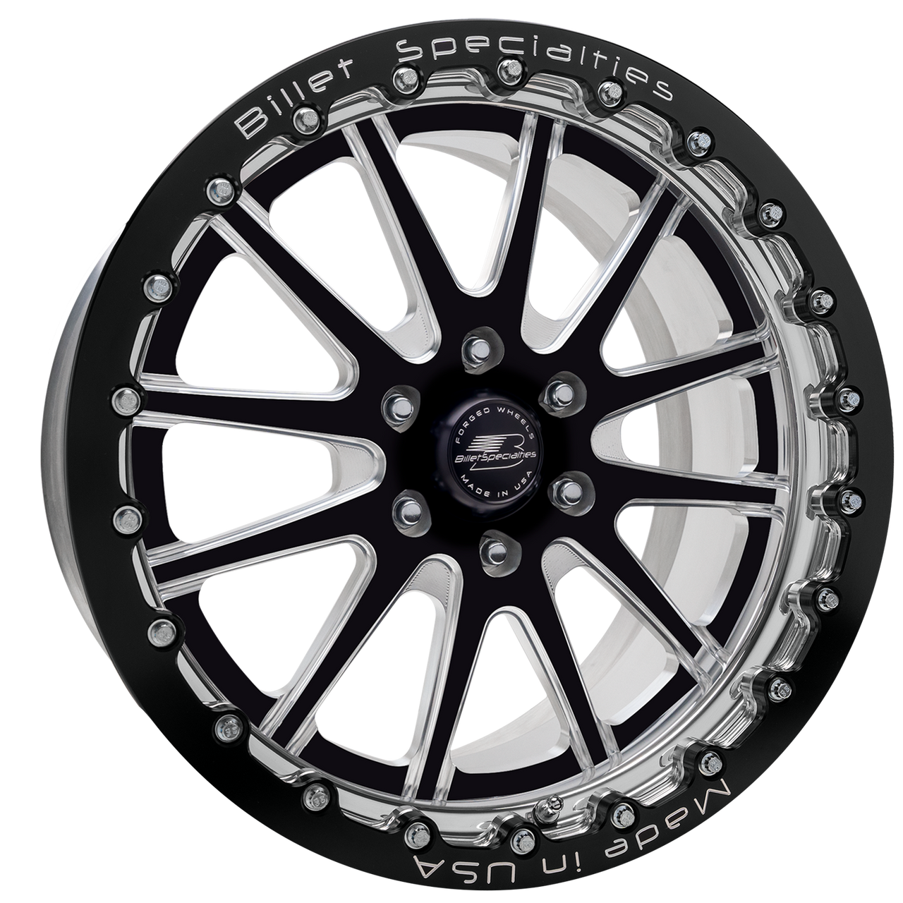 Billet Specialties 17x9.5 Dynamic LT Single Bead Lock Truck Wheel Black AMCB83SB795