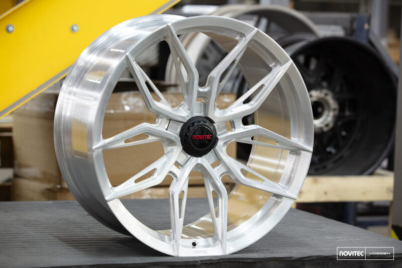 Vossen x Novitec NF11 21x9.5 ET:28 Brushed - Gloss Clear Ferrari SF90 Front Wheel - F-AFP-621-F02-C04 Photo - Primary