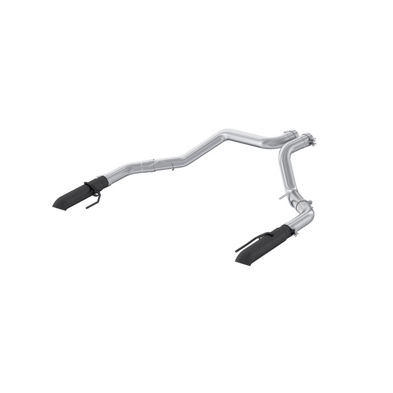 MBRP Armor BLK 3" Axleback Exhaust Street Profile Turndown Exit Black Tips (2022 - 2026 F150 Raptor / Raptor R) S5278BLK