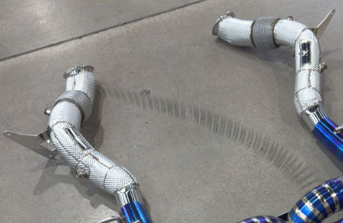 Phoenyx Design Racing Downpipe - No Cat - Tune Included (2020 - 2024 Ferrari F8)