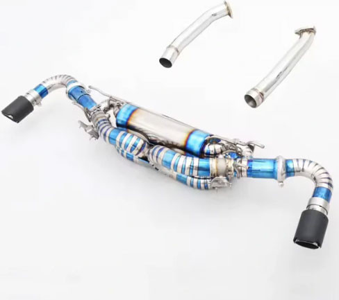 Phoenyx Design Titanium Exhaust System - Gloss Black Tips (2018 - 2025 Aston Martin V8 Vantage)