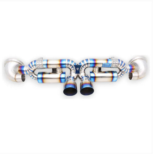 Phoenyx Design Valved Titanium Exhaust System - Gloss Black Tips (2022 - 2024 Porsche 992 GT3 / GT3RS)