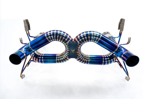 Phoenyx Design Titanium Exhaust System - Gloss Black Tips (2018 - 2024 Lamborghini Huracan)