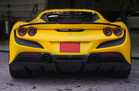 Phoenyx Design Carbon Fiber Low Trunk Spoiler (2020 - 2024 Ferrari F8 Tributo)