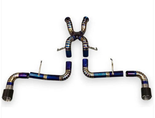 Phoenyx Design Titanium Exhaust System - Burnt Titanium Tips (2015 - 2021 McLaren 570S)