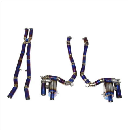 Phoenyx Design Valved Titanium Exhaust System - Burnt Titanium Tips (2018 - 2025 Ferrari 812 Superfast / GTS)