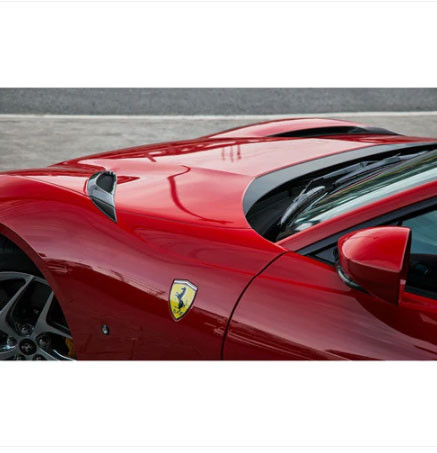Phoenyx Design Carbon Fiber Engine Hood Air Outlet Inserts (2018 - 2025 Ferrari 812 Superfast / GTS)