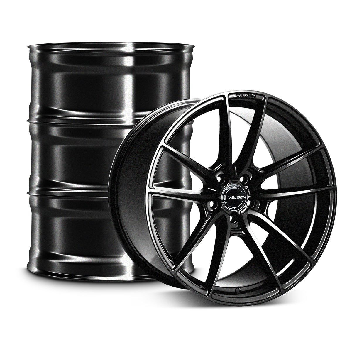 Velgen VF5 Wheel Kit - 20x10 / 20x12 - Gloss Black Sparkle (2014 - 2019 Corvette C7)