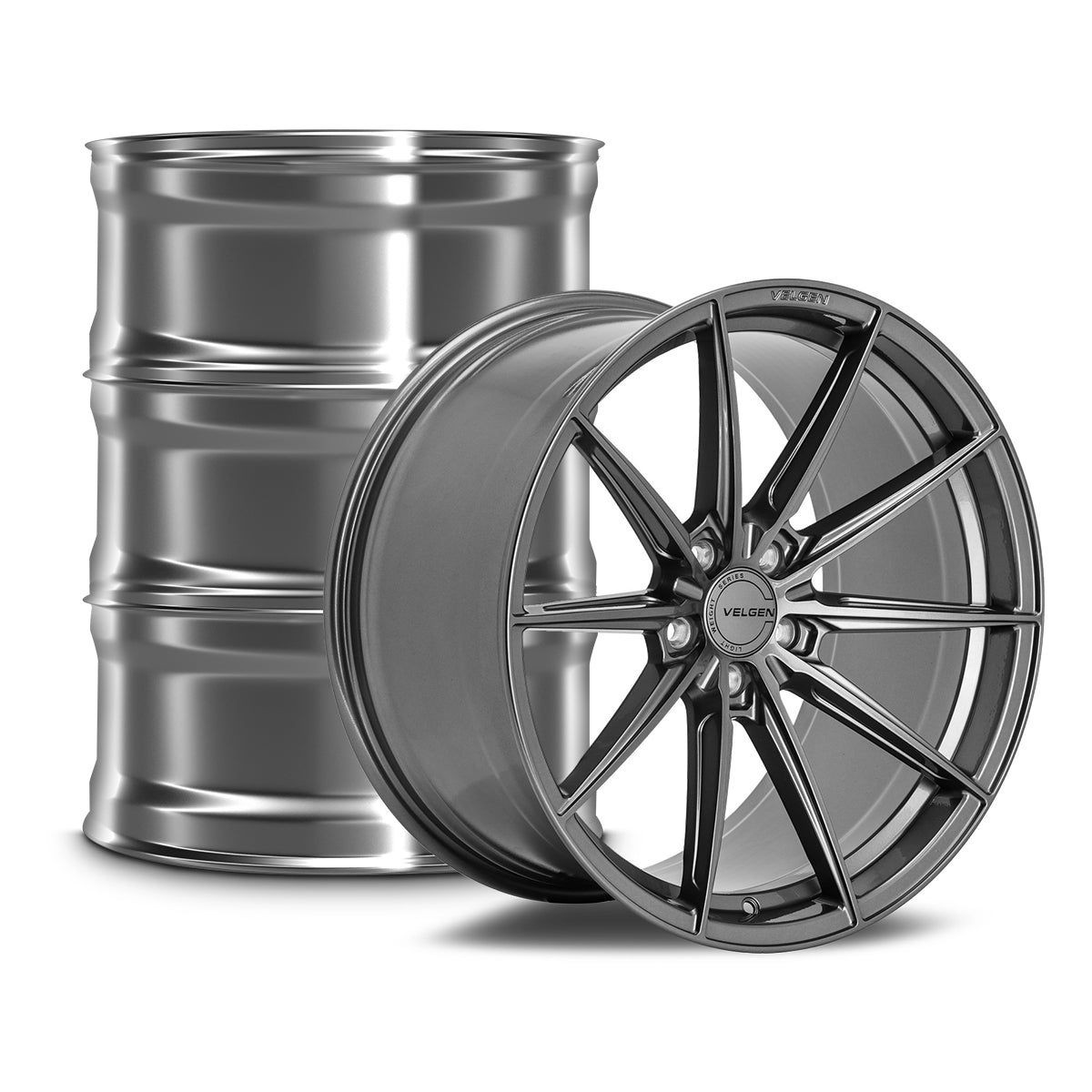 Velgen VF10 Wheel Kit - 20x9.5 / 20x10.5 - Gloss Gunmetal (2005 - 2026 Mustang)