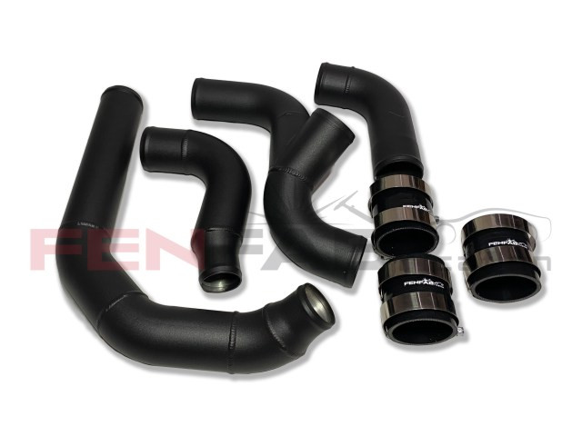 FenFabrication hotside charge piping red for Ford Explorer ST