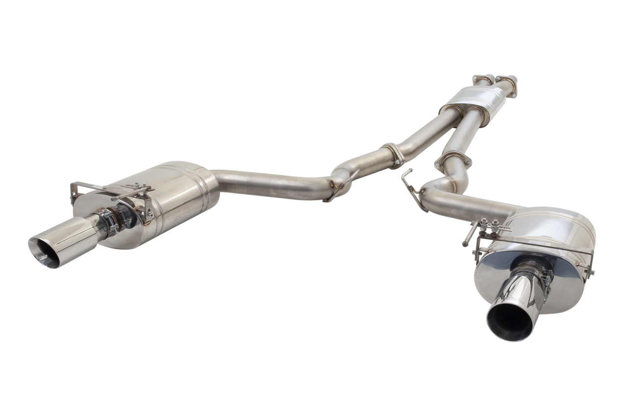 XForce 3" Catback Exhaust System w/ Oval Mufflers (2015 - 2017 Mustang GT) ES-FM15-02-CBS