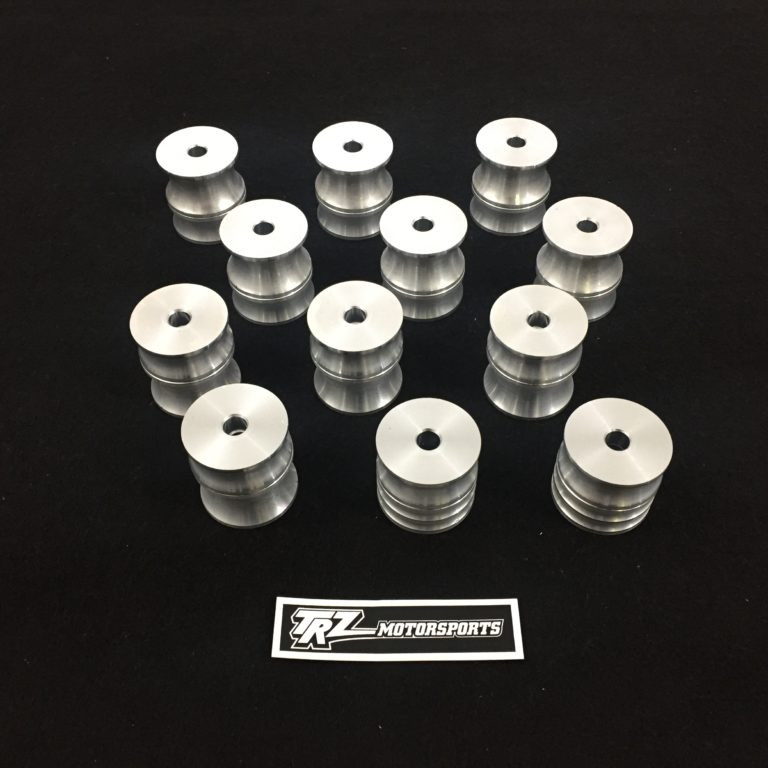 TRZ Motorsports solid aluminum body mount bushings for G body chassis