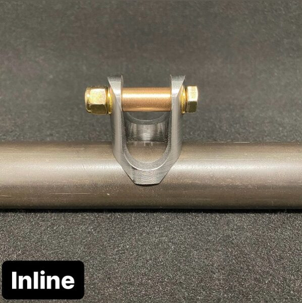 TRZ billet inline rear upper shock mounts for 1.625 inch tubing