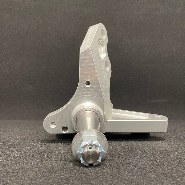 TRZ extended length 2 inch drop billet spindles for Foxbody Mustang