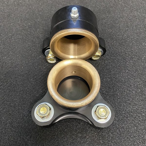 Black anodized ARB caps with bushings